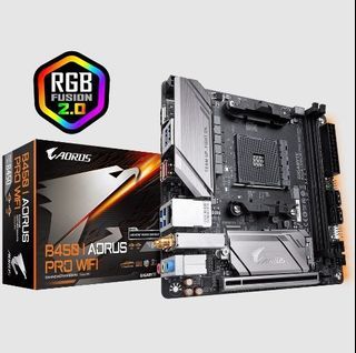 REFURBISHED GIGABYTE GA-B450-I-AORUS-PRO-WIFI AMD B450 AM4 DDR4 WIFI  ITX GAMING MOTHERBOARD