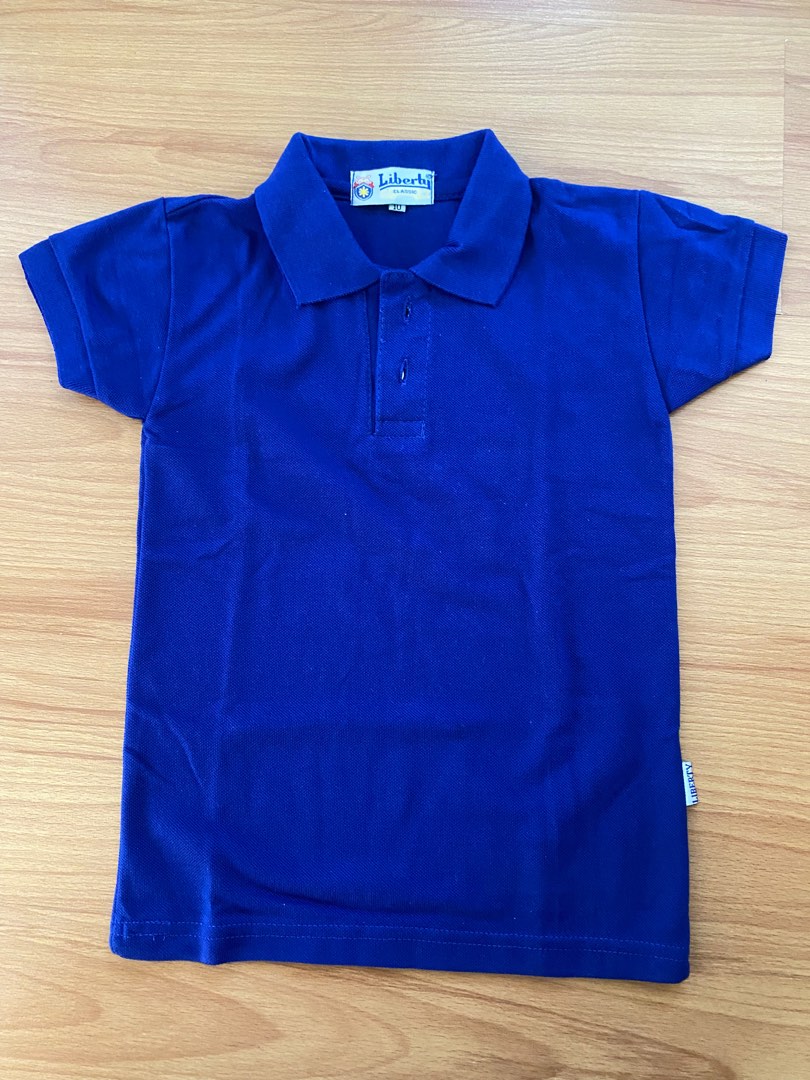 Baby Boy Dress Shirt In Polo Design Blue Color