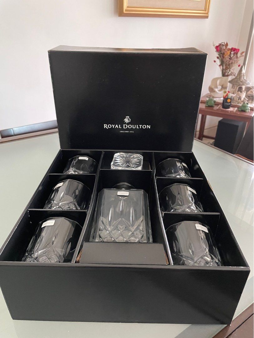 Royal Doulton Decanter Set, Furniture & Home Living, Kitchenware