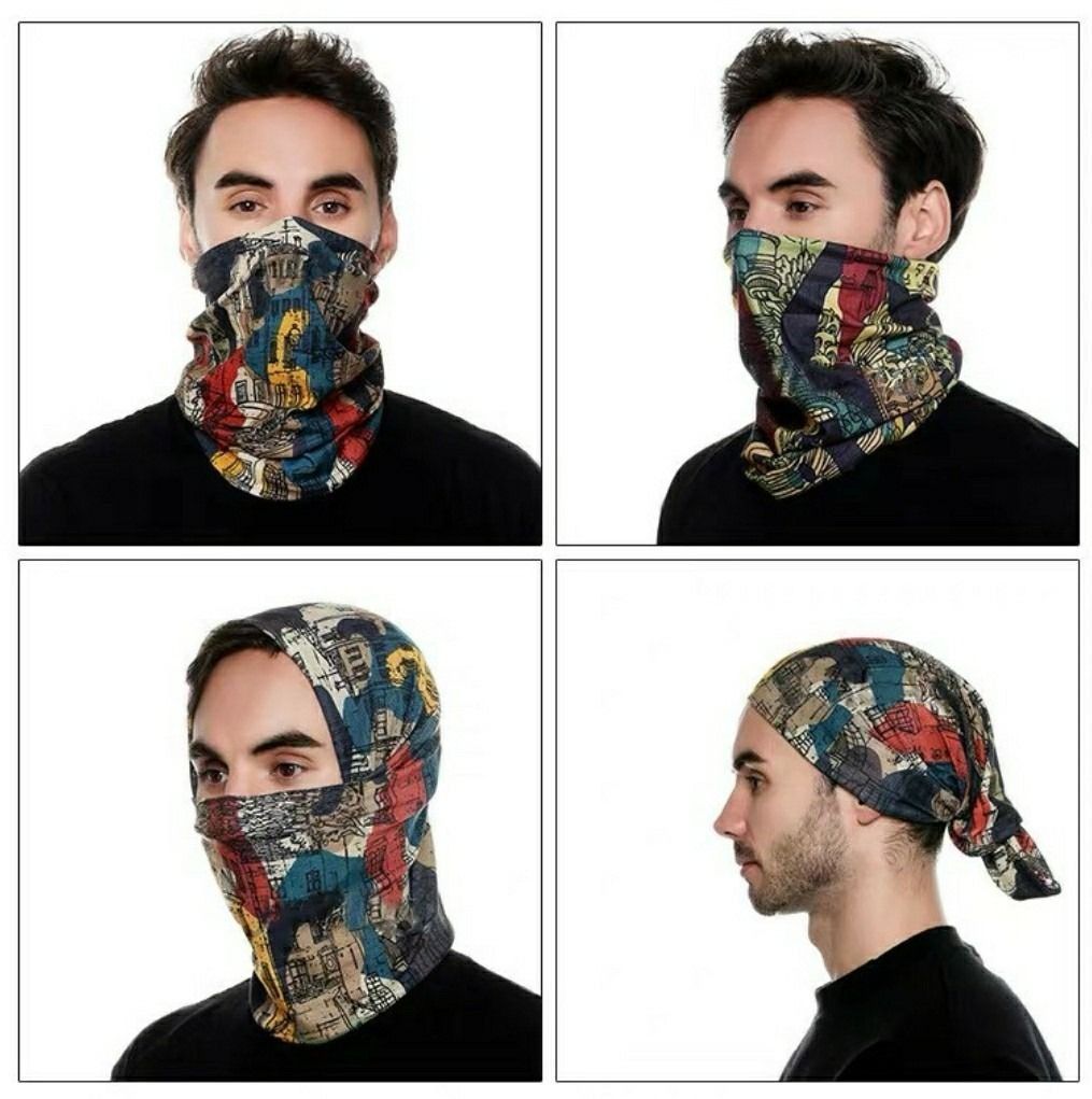 motorcycle helmet head scarf