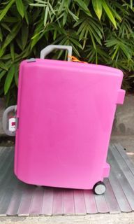 Samsonite oyster pink luggage 3 wheels, bag