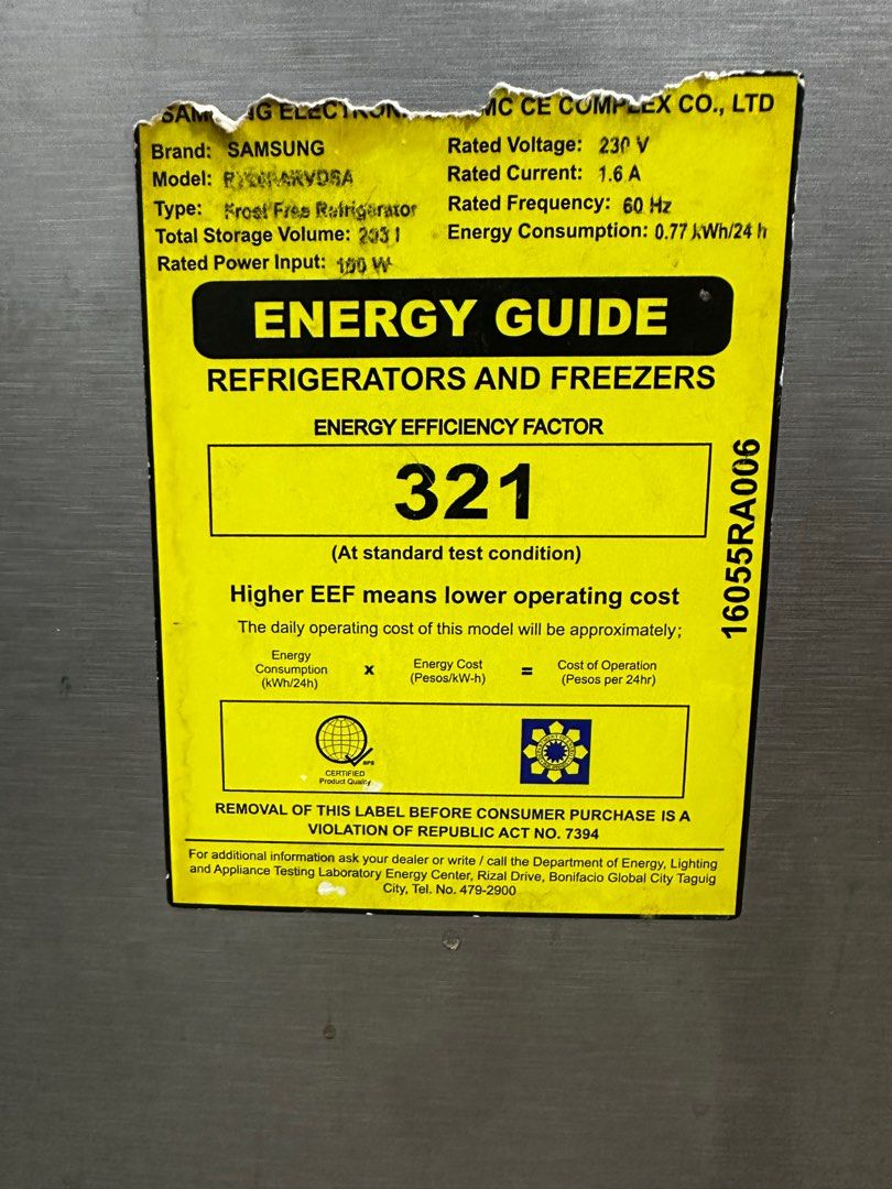 Samsung Inverter 2 Door Refrigerator for sale!!!, TV & Home Appliances