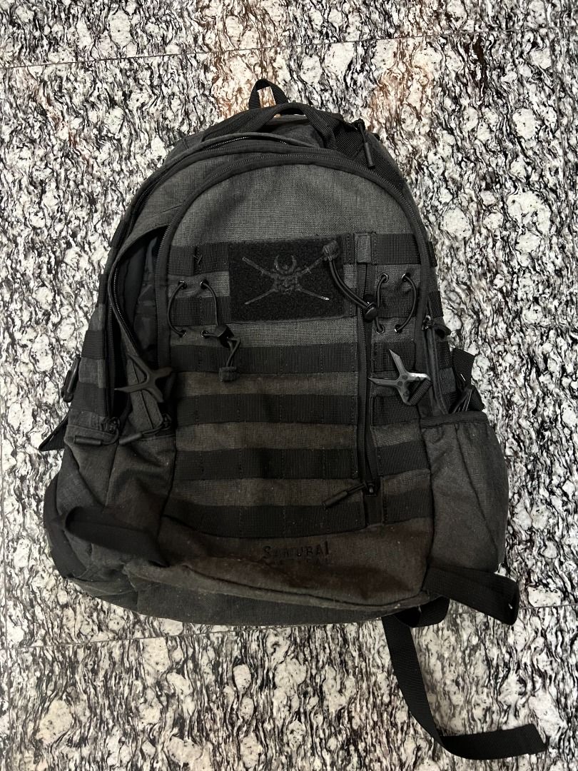 Samurai Tactical Backpack, Men's Fashion, Bags, Backpacks on Carousell