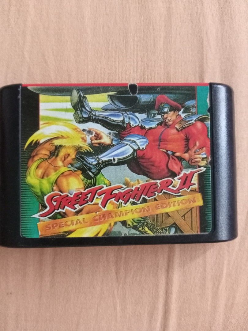 SEGA Megadrive Street Fighter 2 Cartridge Game