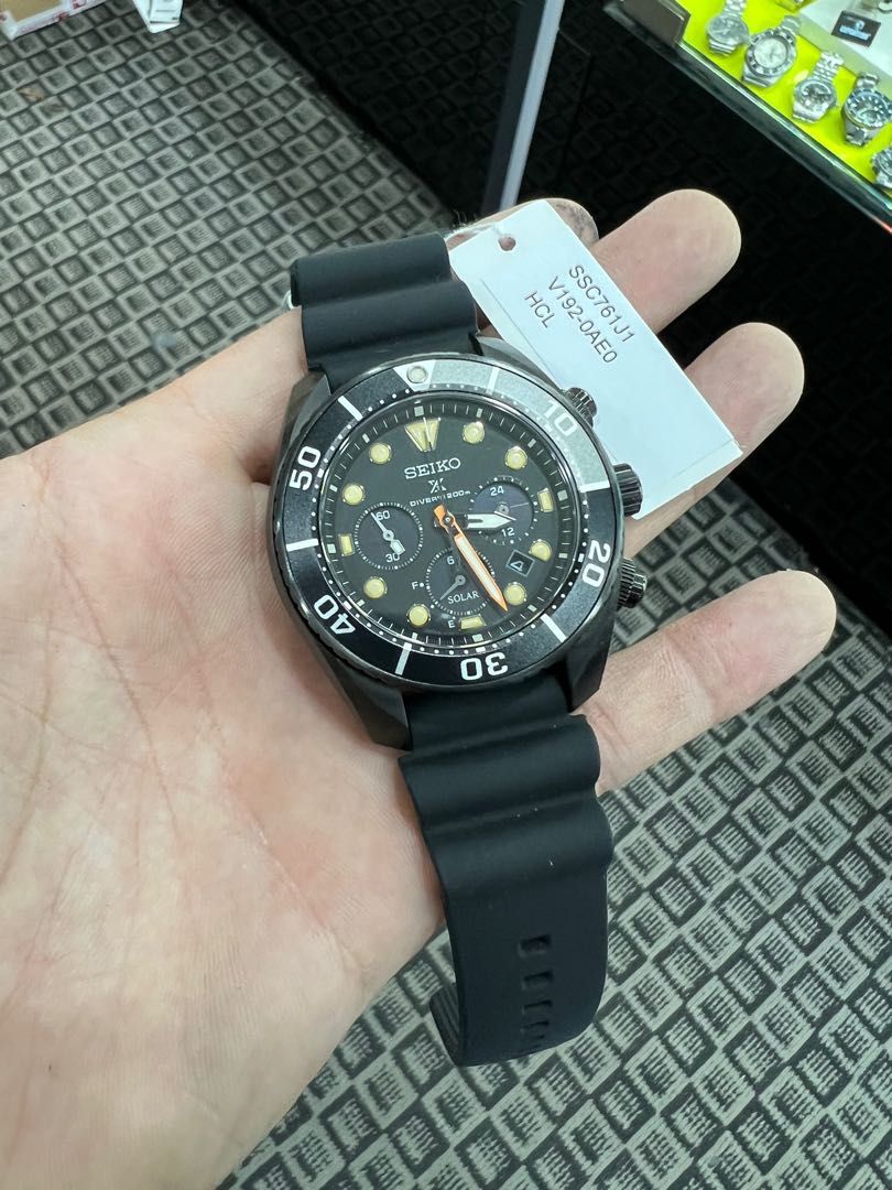 SEIKO PROSPEX MADE IN JAPAN BLACK SERIES LIMITED EDITION 3500 PIECE ONLY  DIVERS 200M SOLAR SSC761J1, Men's Fashion, Watches & Accessories, Watches  on Carousell