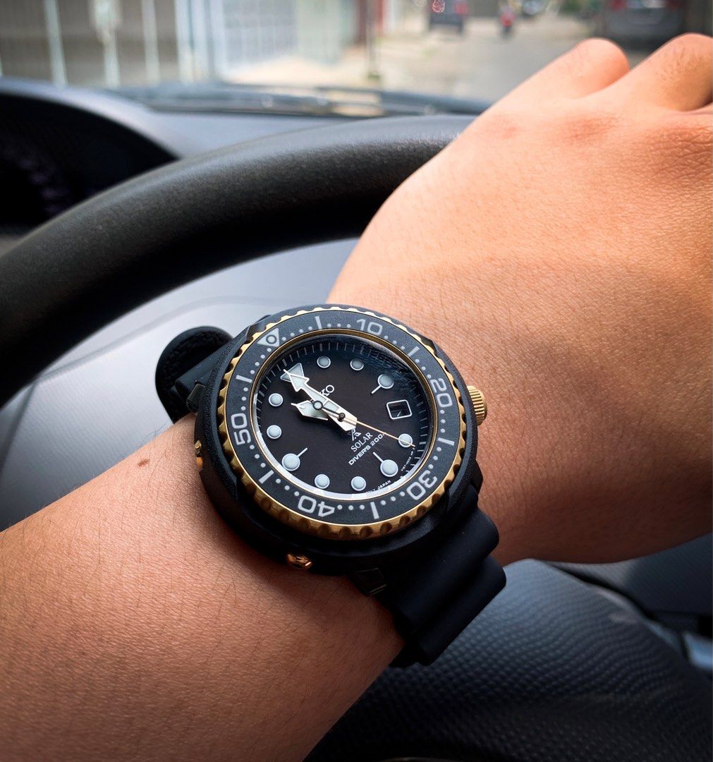 Seiko Prospex SNE498P1 Golden Tuna Solar Diver's 200M, Men's Fashion,  Watches & Accessories, Watches on Carousell