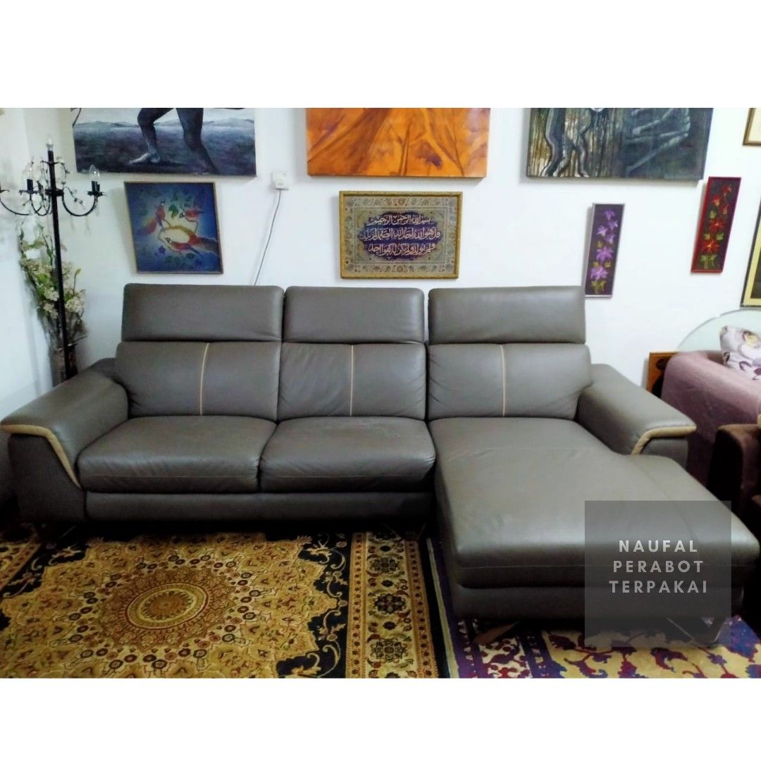 Sofa L shape [naufal perabut terpakai], Furniture & Home Living