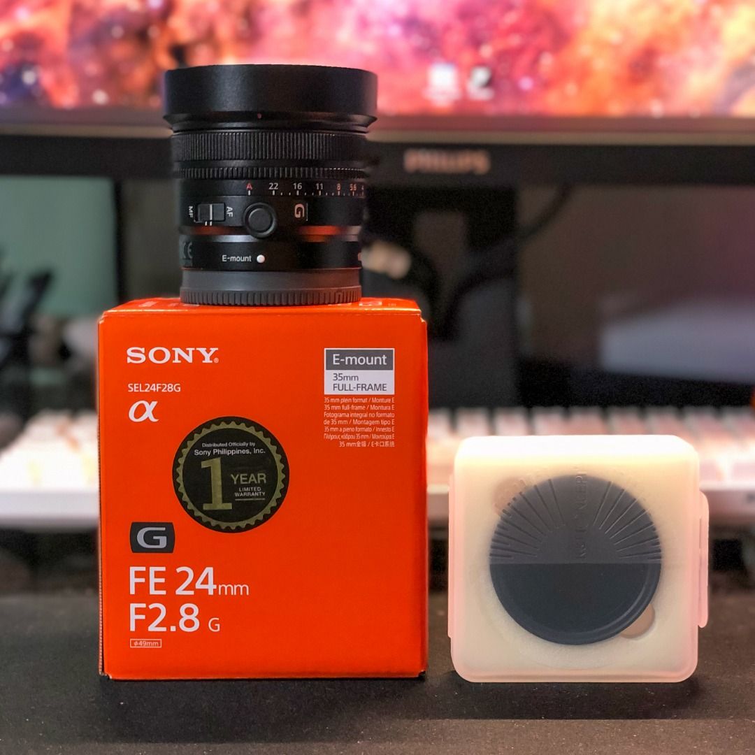 Sony f2.8 24mm G Lens, Photography, Cameras on Carousell