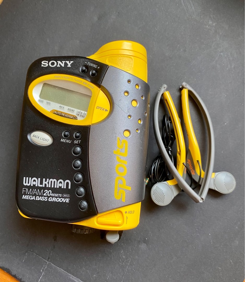 Sony Walkman Sports AM/FM Radio Cassette Player with Headphones, Audio,  Portable Music Players on Carousell