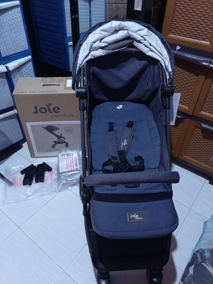 Stroller JOIE PACT FLEX SIGNATURE Granite Blue Bayi Anak Kereta Kursi Goyang Gendongan Bayi di Carousell