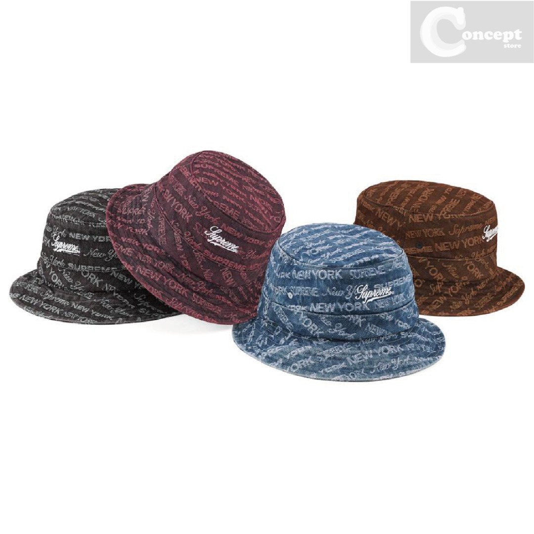SUPREME 22FW MULTI TYPE JACQUARD DENIM CRUSHER, 男裝, 手錶及配件