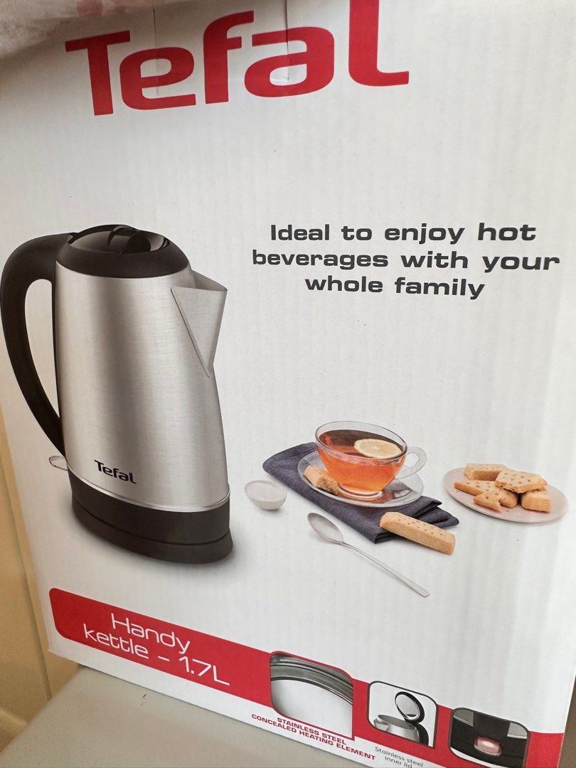 Tefal Kettle Stainless Steel Kettle 1.7L, TV & Home Appliances, Kitchen