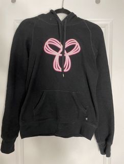 TNA Aritzia black and pink hoodie