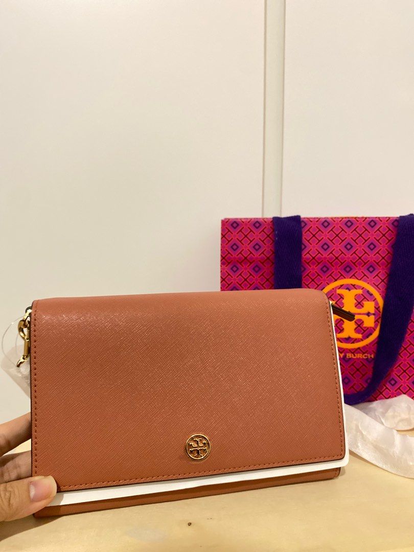 Tory Burch Robinson Chain Wallet, Luxury, Bags & Wallets on Carousell