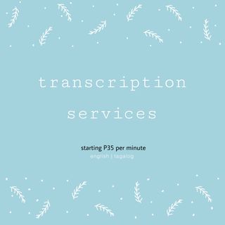 Transcription services (quality + speed)
