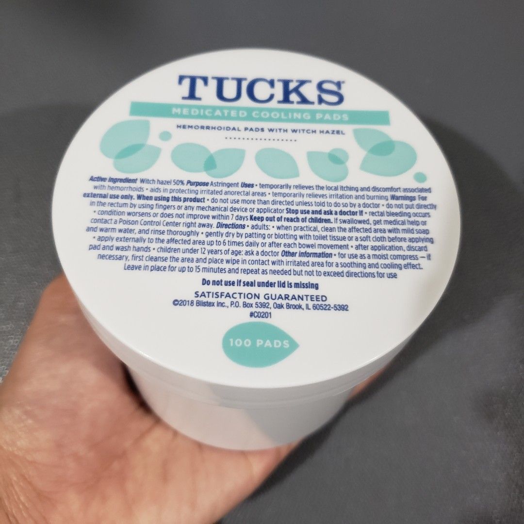 Tucks Medicated Cooling Pads, Beauty & Personal Care, Sanitary Hygiene