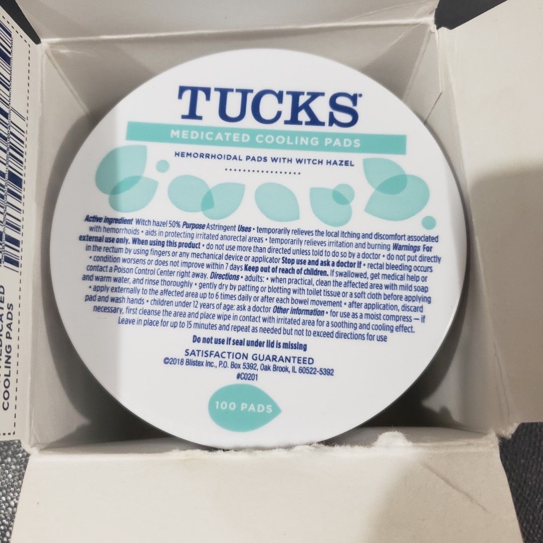 Tucks Medicated Cooling Pads, Beauty & Personal Care, Sanitary Hygiene