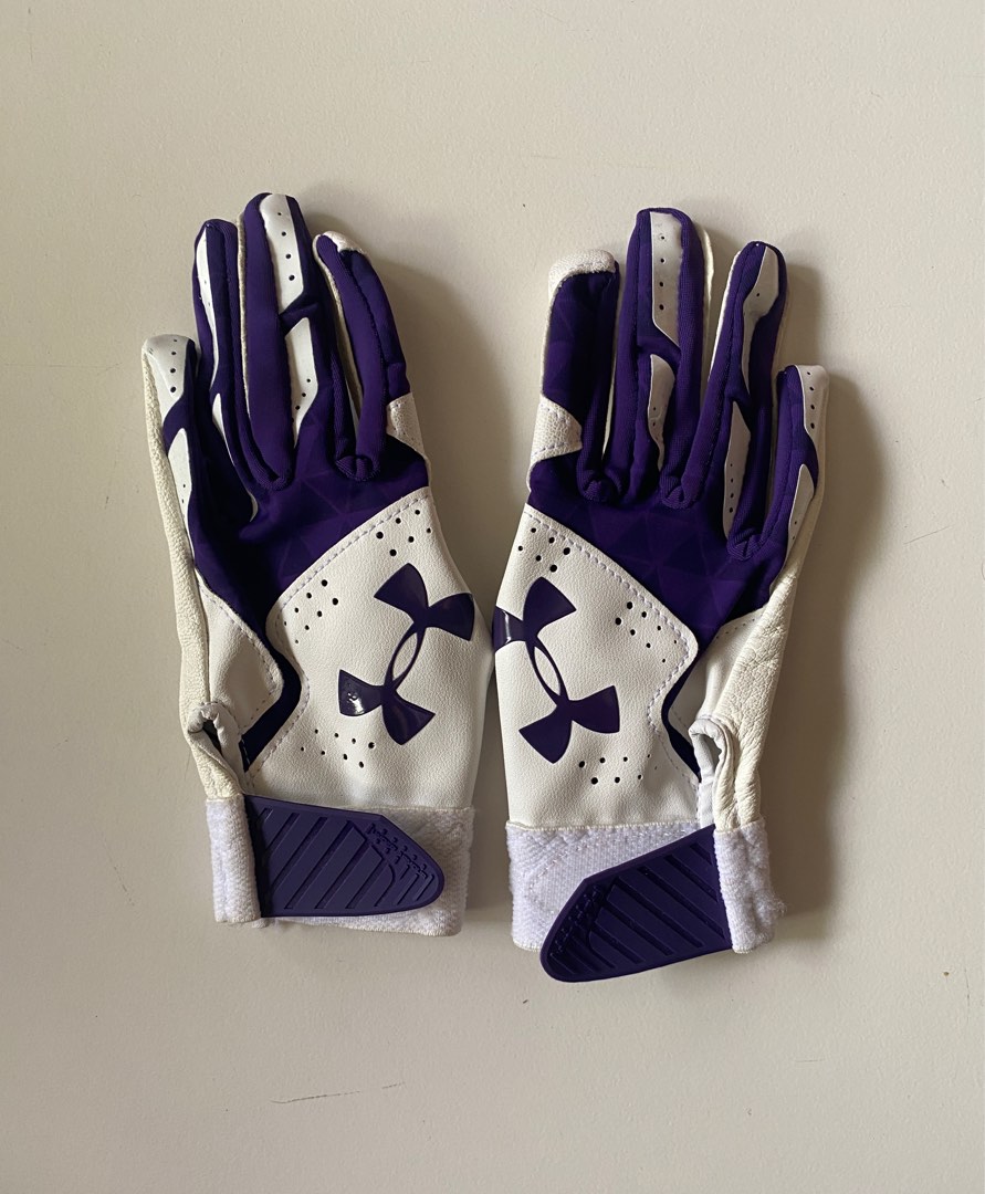 Under armor kids batting gloves purple Sports Equipment Other
