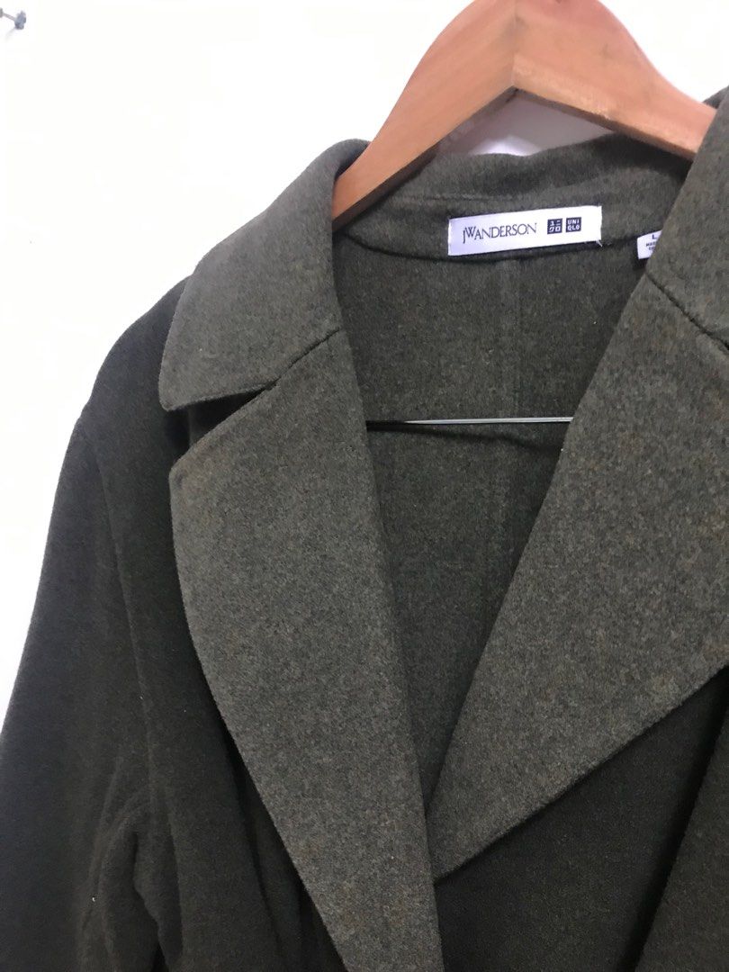 Uniqlo X JW ANDERSON 羊毛長褸Wool long Jacket, 女裝, 外套及戶外