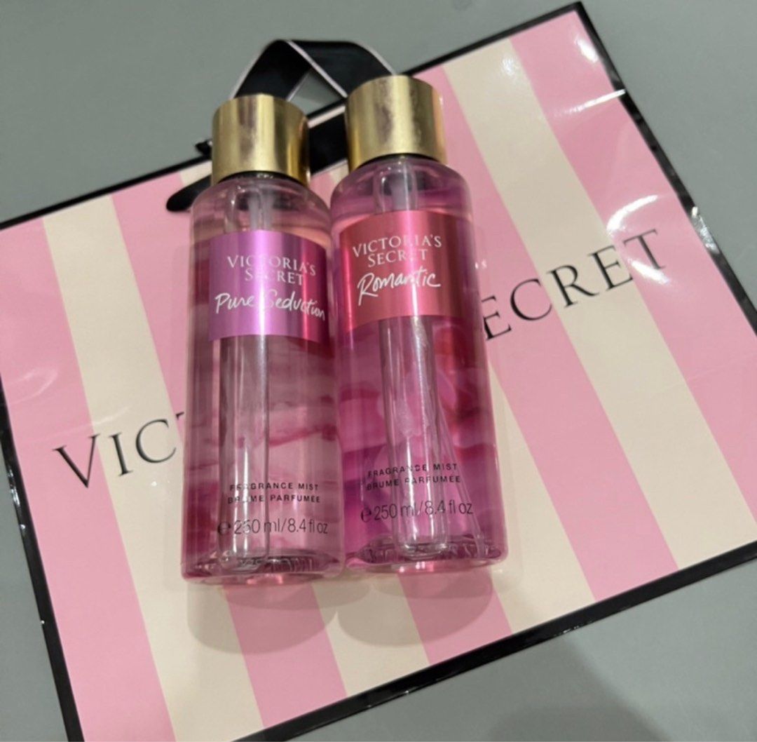COMBO) VICTORIA SECRET MIST SET (PURE SEDUCTION & ROMANTIC) 250ml, Beauty & Personal  Care, Fragrance & Deodorants on Carousell