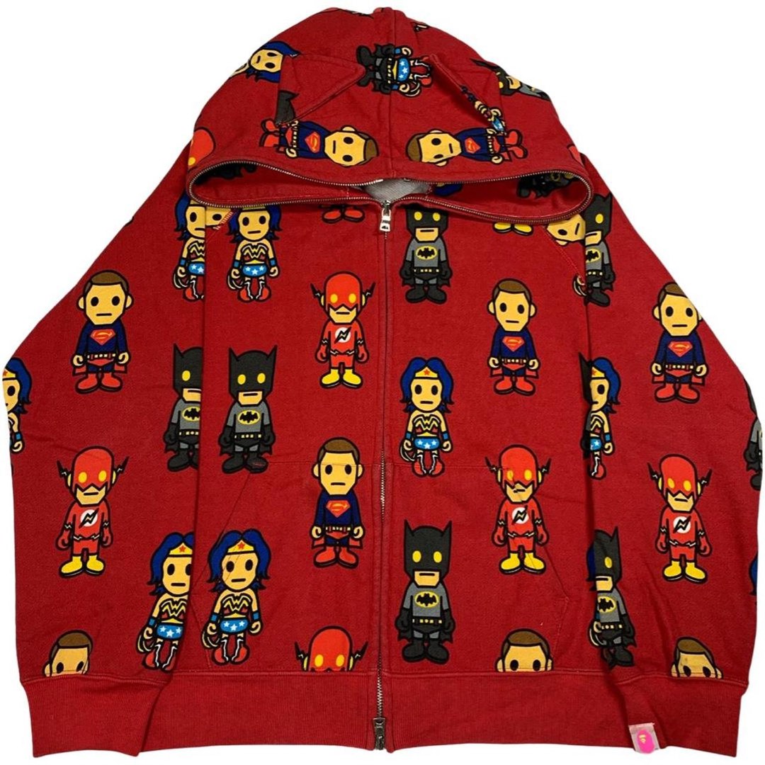 Red sale dc hoodie