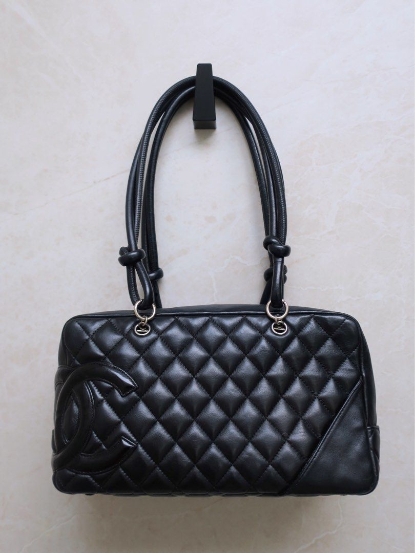 Vintage Chanel Cambon Bowling Bag, Luxury, Bags & Wallets on Carousell