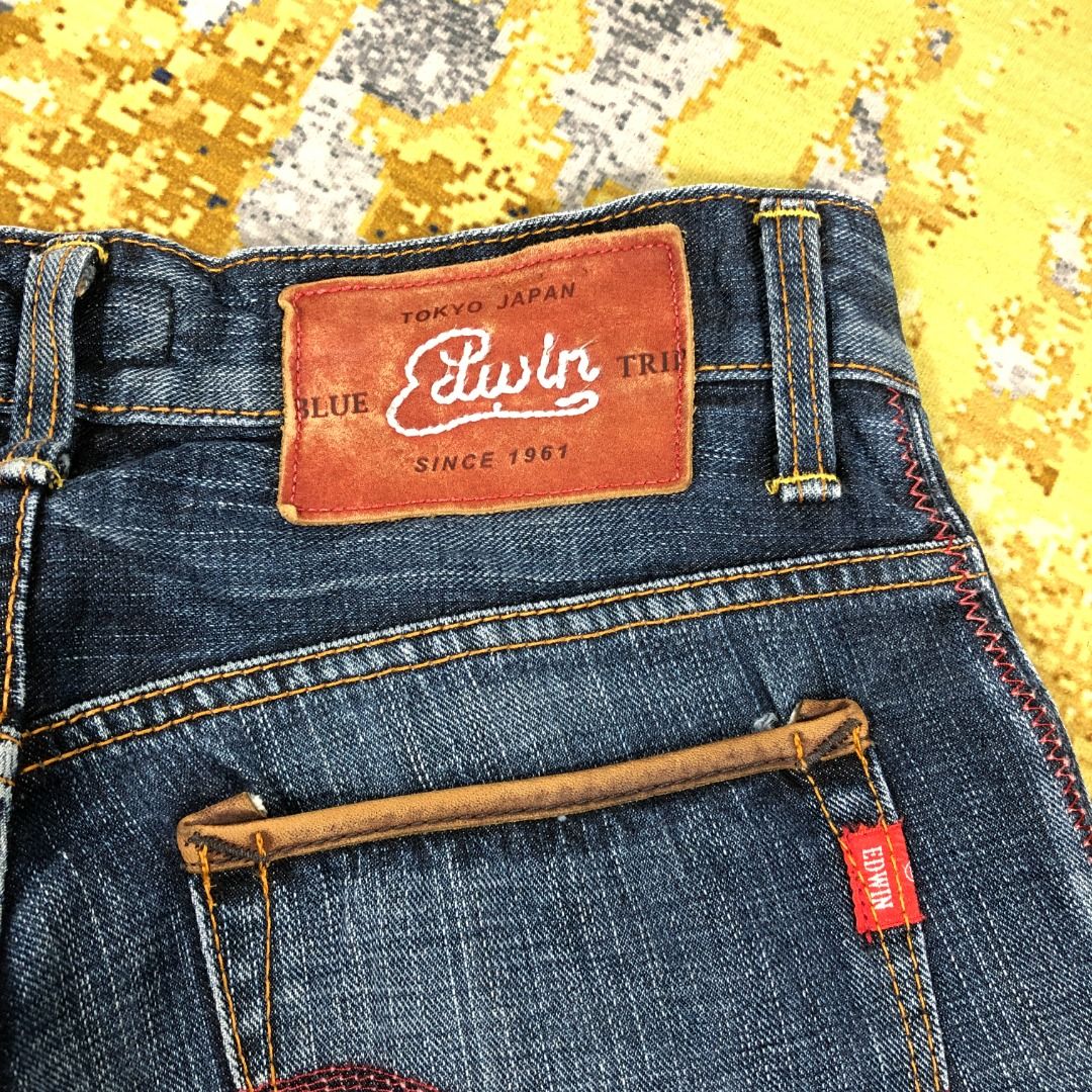 Vintage Edwin Jeans Blue Trip Denim 29 x 30.5 L1278, Men