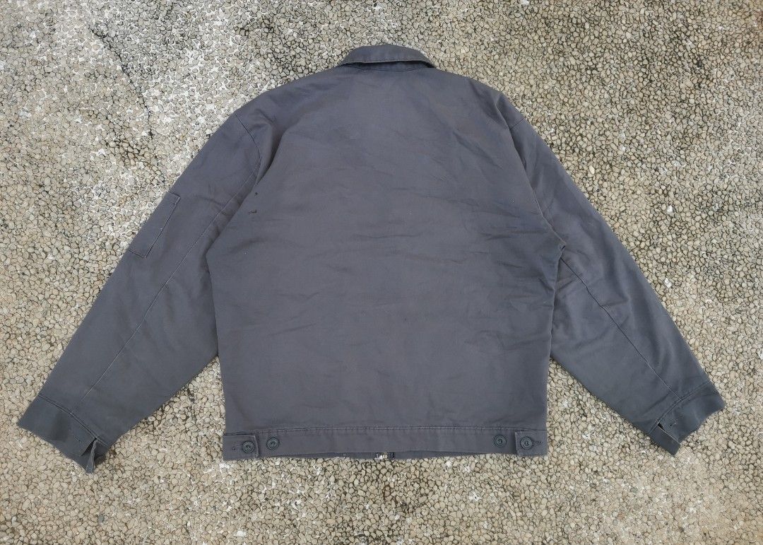 Vintage 70s-80'S Red Kap work jacket, made in the USA, size L, men's polyester brown type Vintage Second Hand