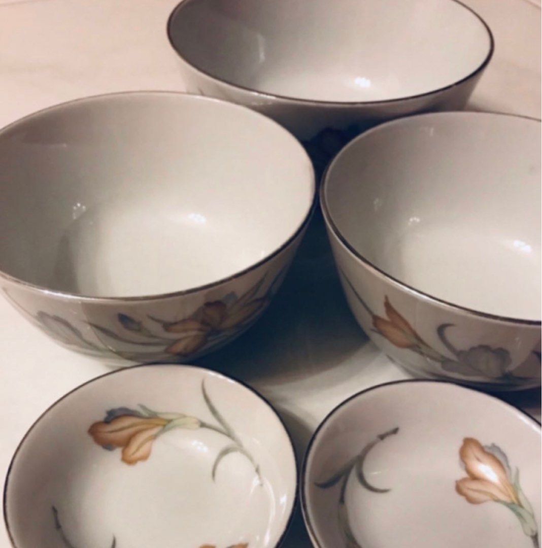 Vintage Royal Saucer & Bowl Dinnerware set, Furniture & Home Living