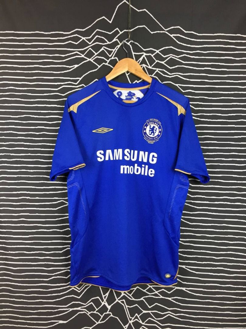 Vtg Umbro Chelsea Centenary 2005 06 Home Kit Jersey Men s Fashion Tops Sets Tshirts Polo Shirts on Carousell
