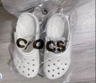 White Classic Crocs (Brand new)