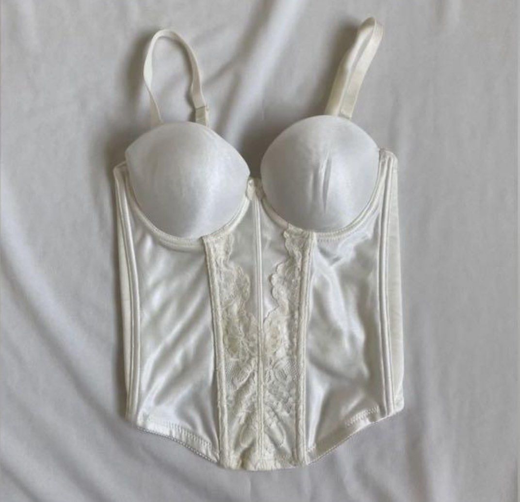 carnival white bustier corset, Women's Fashion, Tops, Other Tops on  Carousell