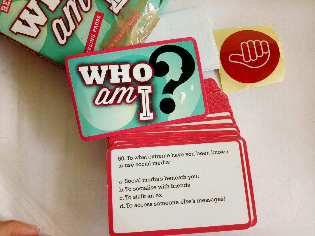 Who Am I Card Game