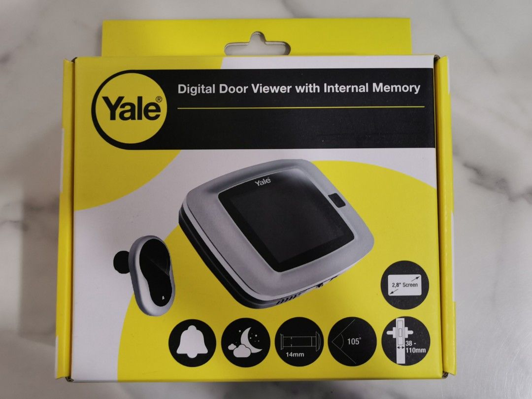 Yale Digital Door Viewer with Internal Memory, Furniture & Home Living