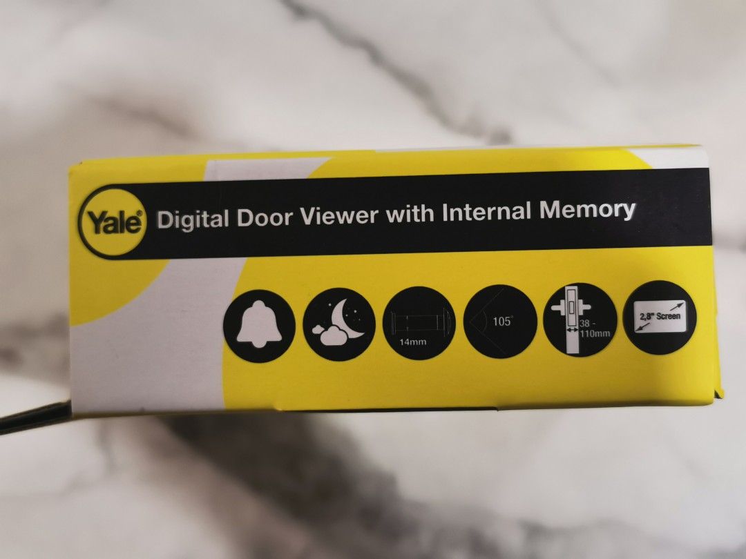 Yale Digital Door Viewer with Internal Memory, Furniture & Home Living