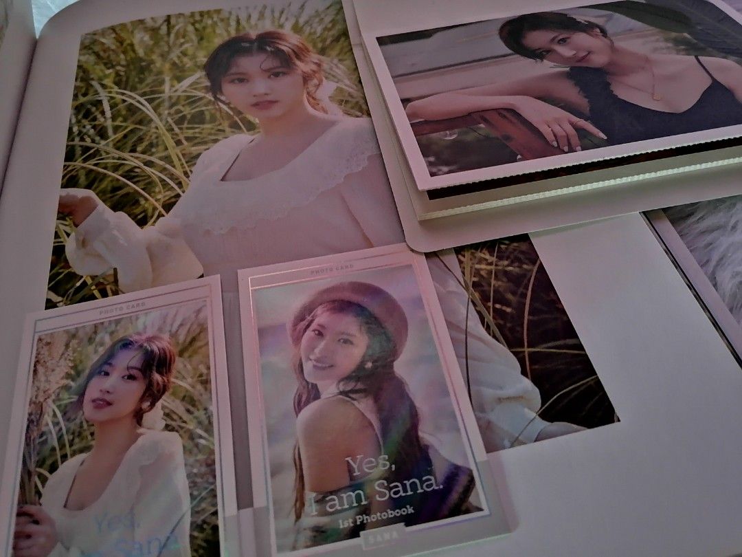 YES I AM SANA | twice (Category: K-Wave Merchandise) located in Subic. Submitted by myouiminari (Listing ID 1199030454, Image 3). Description: Yes I Am Sana White Version complete inclusion - 2 photocards - accordion - photobook dm for condition negotiable if payo.