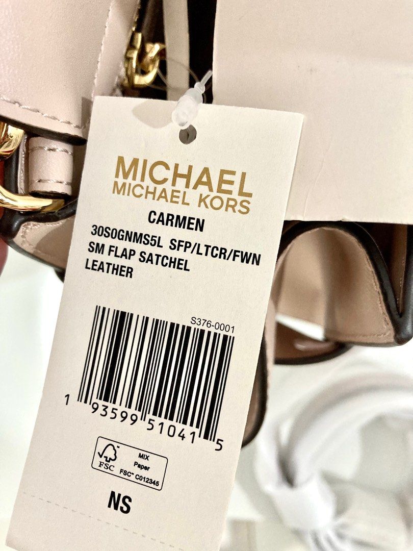 Michael Kors Carmen Small Color-Block Saffiano Leather Belted