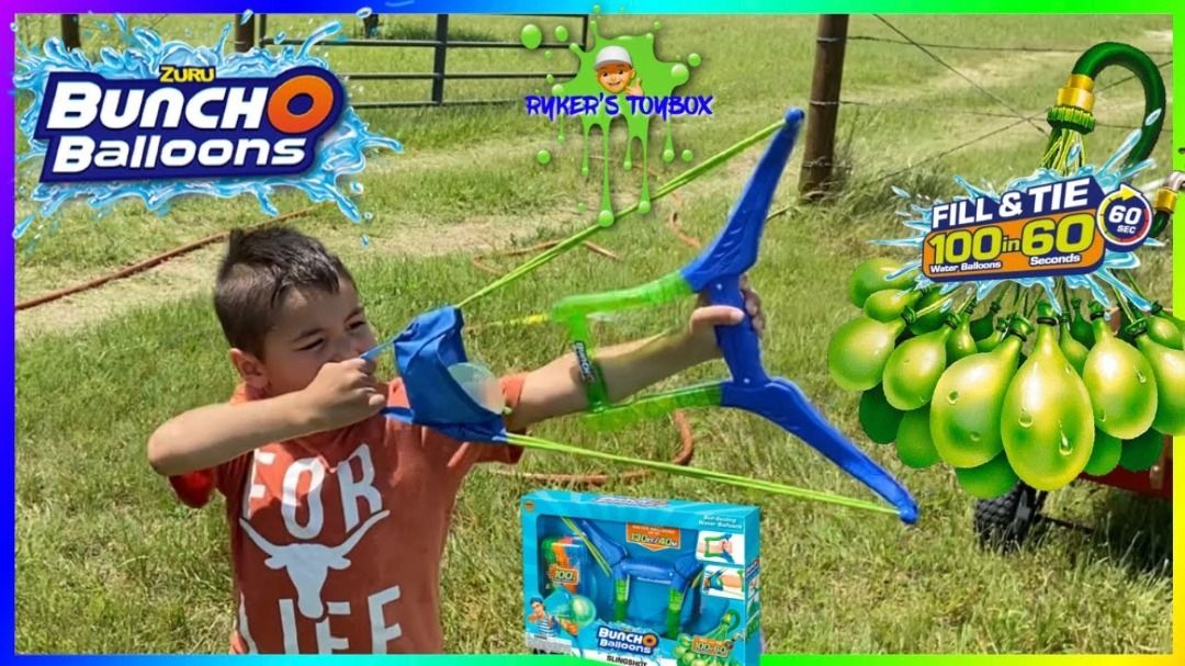 130 FT ZURU Bunch O Balloons Slingshot Water Balloons Launcher with 3