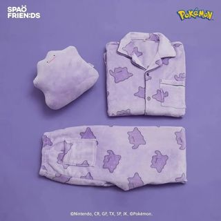 Pokémon 2nd Version Sleepwear POKEMON x SPAO 🎄 limited edition Adult sleepwear Couple pajamas Plush sleepwear Pokémon Ditto Pikachu Charizard Vulpix [Korean Purchase]629795254973451112