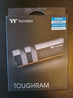 🌟 Thermaltake Toughram DDR4 3200 16GB Black Silver 🌟