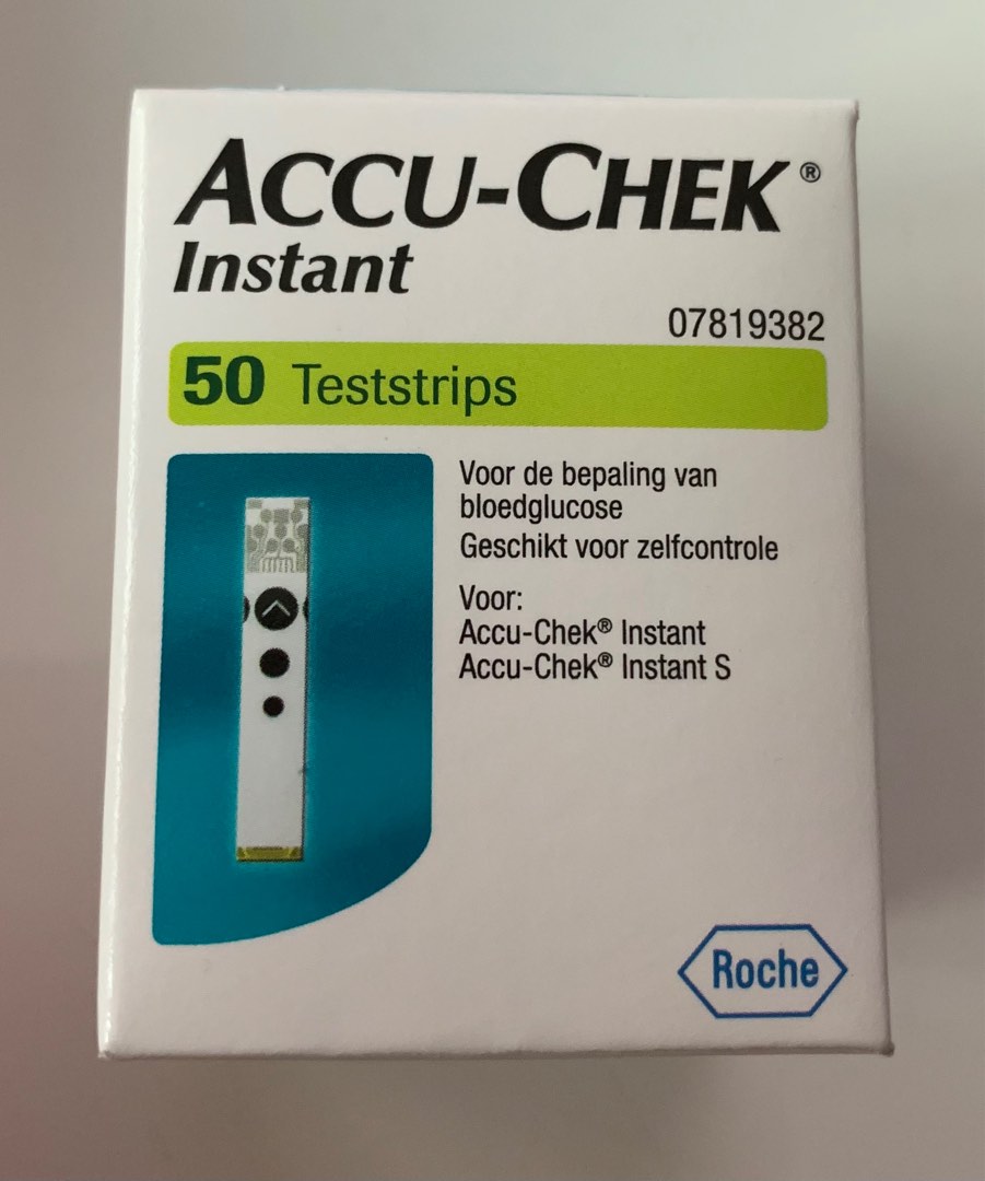 Accu Chek Instant test strips, Health & Nutrition, Medical Supplies ...