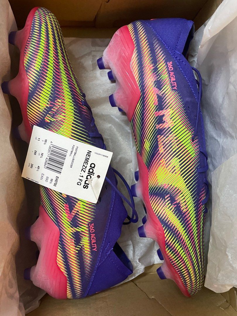 Adidas Nemeziz.1 FG First Grade, Sports Equipment, Sports u0026 Games, Racket u0026  Ball Sports on Carousell