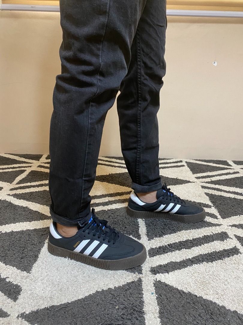 Adidas Sambarose Black Unisex, Men's Fashion, Footwear, Sneakers on  Carousell