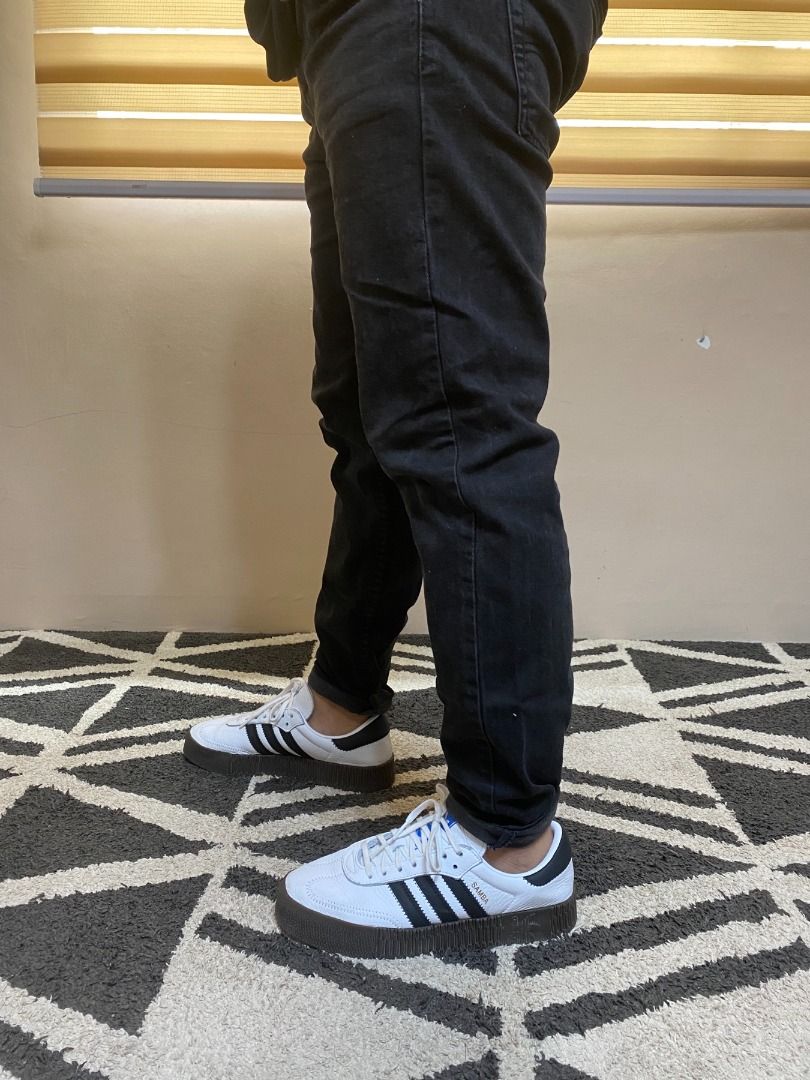 Adidas Sambarose White Unisex Men s Fashion Footwear Sneakers