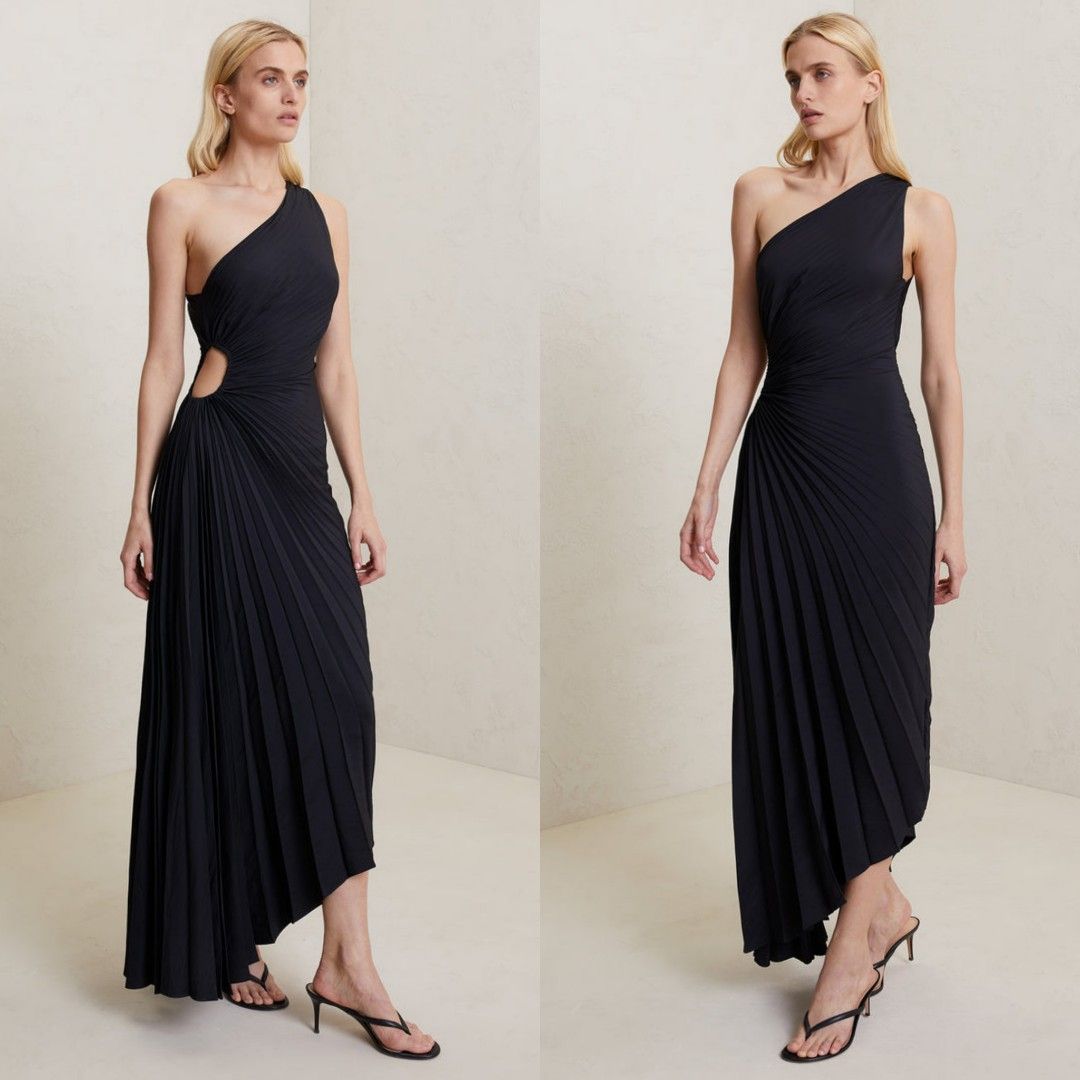 A.L.C. Delfina Pleated Asymmetric Dress – evaChic