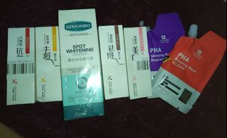 Assorted Face Serums and Sleeping Masks