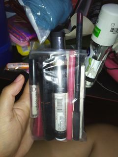 Assorted lip and eye products
