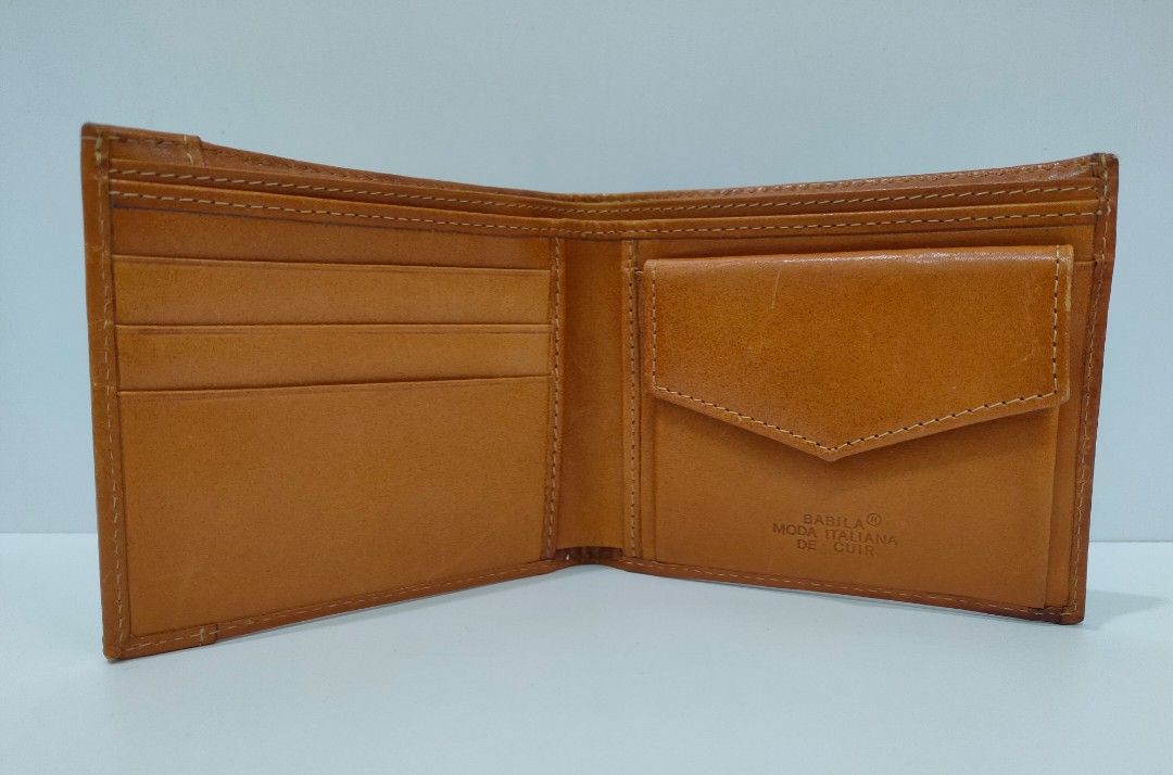 Babila Italian Leather Bi Fold Wallet