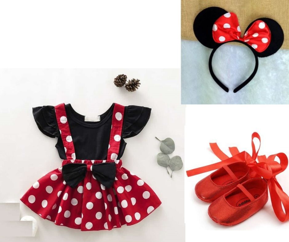 Minnie mouse discount dress and shoes