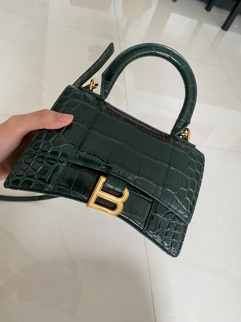 Balenciaga green outlet hourglass